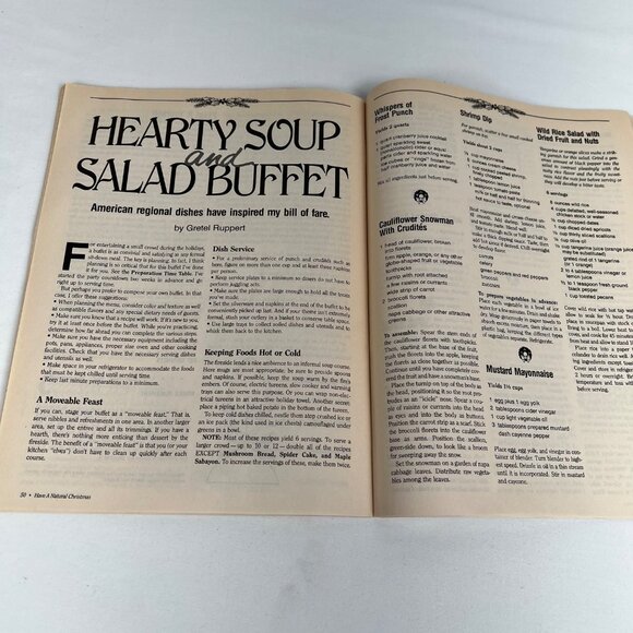 Rodales Have a Natural Christmas Booklet Recipes Gifts Over 200 Ideas 1987 - Picture 11 of 12